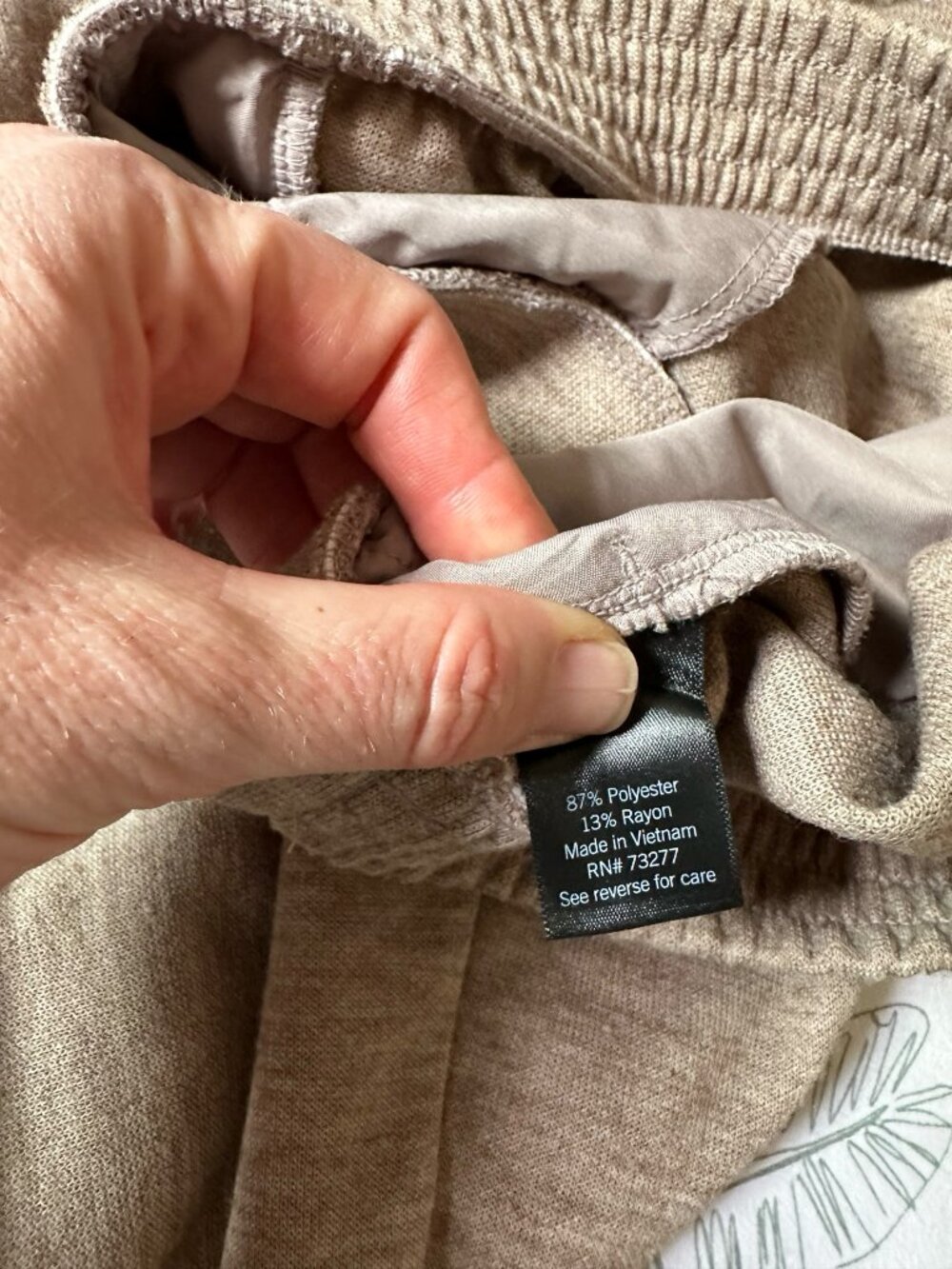Simply Vera Vera Wang Women's L Oatmeal Wide Leg Pants NWOT Knit Pull On Comfy - Picture 8 of 10